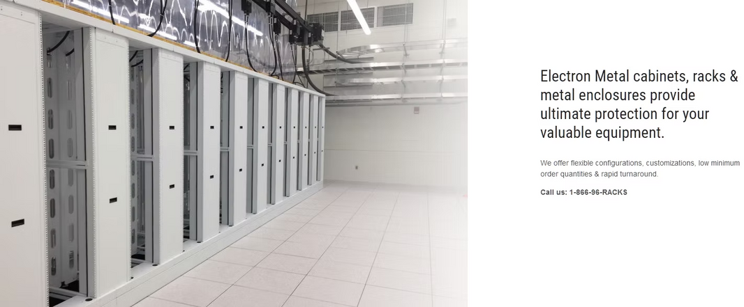 Electron Metal in Canada includes Rackstuds™ with its data cabinets