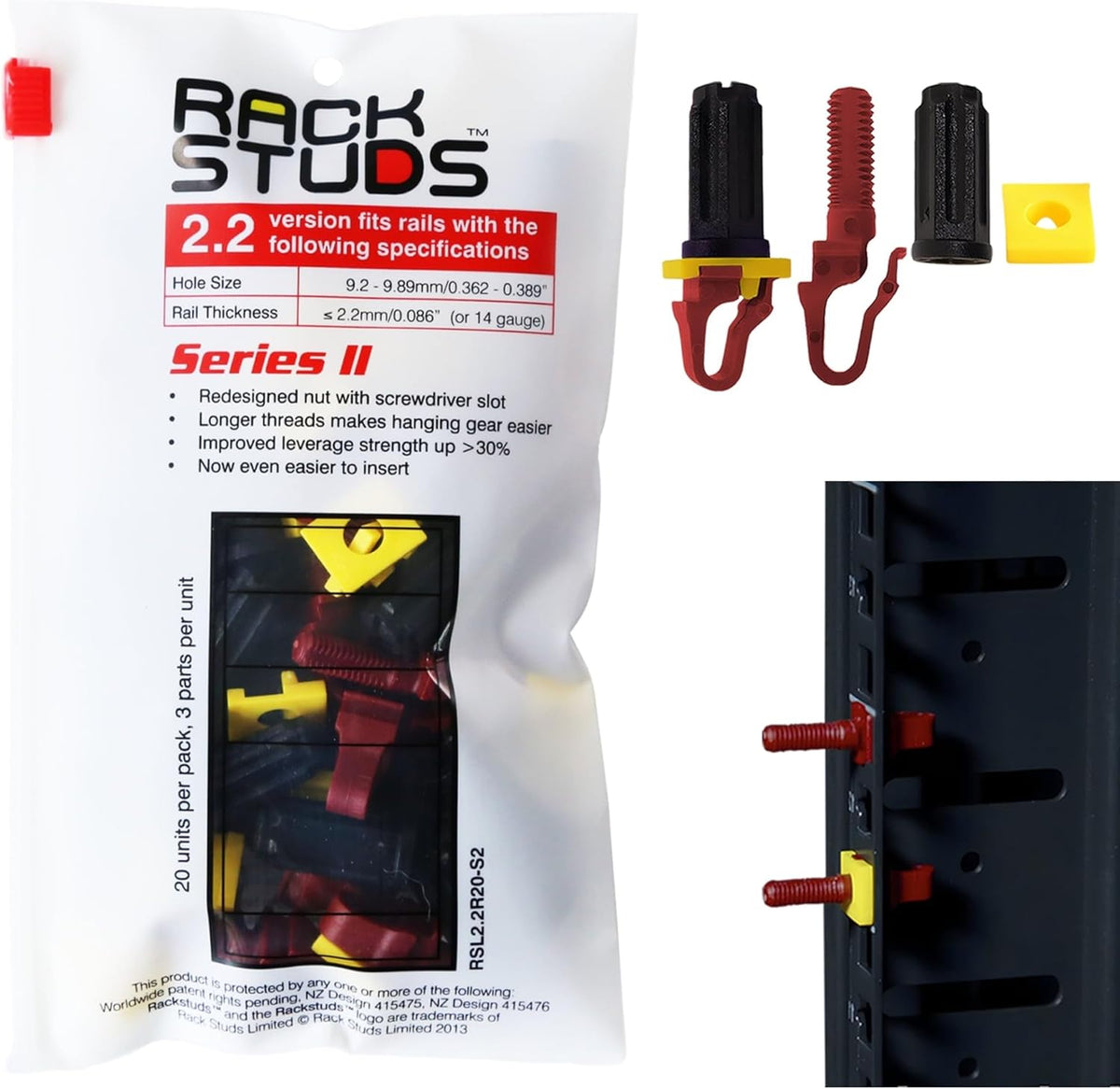 Rackstuds